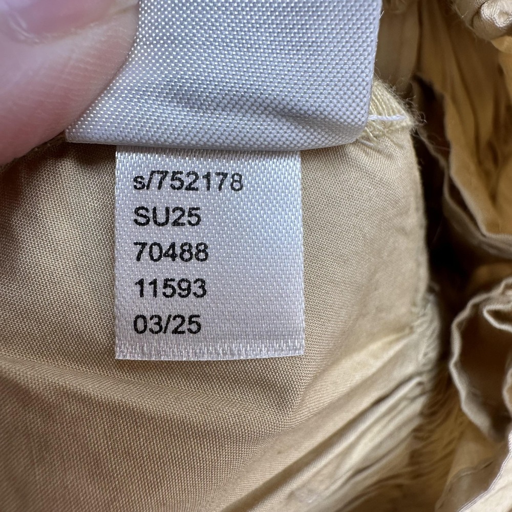 LOFT Tan Ruffled Tank Top Medium - Picture 8 of 8
